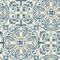 NuWallpaper Blue Florentine Tile Peel & Stick Wallpaper